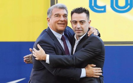 لابورتا وتشافي يحددان هدف برشلونة حتى "لا تحدث عواقب!"