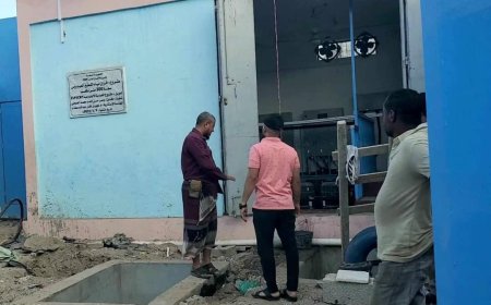 بن جرادي يتفقد الترتيبات والتجهيزات النهائية لمشروع خزان مياه شعب العيدروس بعدن