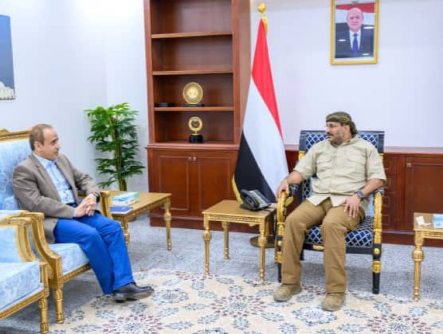 نائب رئيس مجلس القيادة الرئاسي طارق صالح يستقبل وزير التعليم العالي