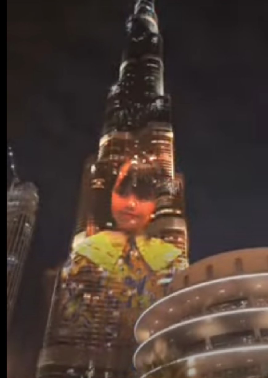 طفلة يمنية تظهر على واجهة برج خليفة.. ما حكايتها؟!