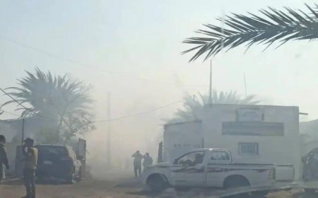 عاجل.. حريق يلتهم ديوان وزارة الداخلية بعدن