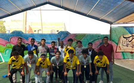 اختتام الدوري الداخلي لمدرسة نجمة الممدارة بنين بتتويج  ثالث ثانوي (ب) بطلا