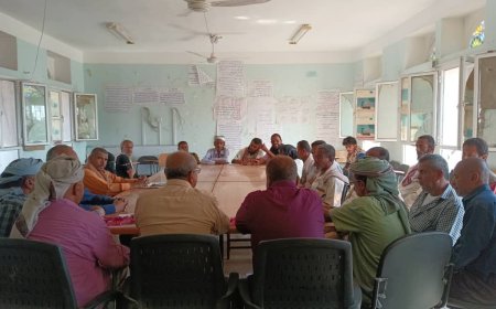 مدير تبن الجديد هود بغازي يباشر عمله من تربية تبن ويلتقي برؤساء الاقسام فيه