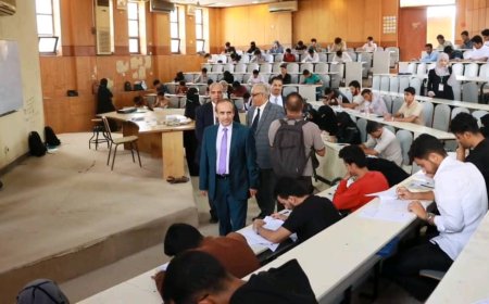 الوصابي يدشن امتحان المفاضلة على منح التبادل الثقافي للعام 2024- 2025