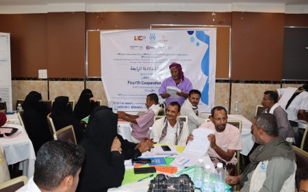 تنفيذ الورشة التعاونية الرابعة لتقييم المشاريع الخدمية المنفذة في مديرية المسيمير بلحج