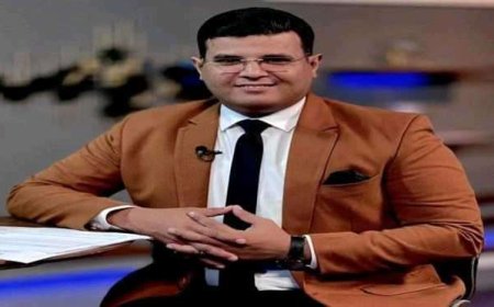 بهذه الطريقة ظهر المذيع حمدي اليافعي على قناة الجمهورية(فيديو)