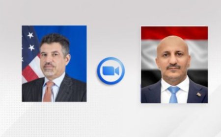 اتصال مرئي بين العميد طارق عفاش والسفير الأمريكي بشأن (البحر الأحمر) ومصير (خارطة الطريق)