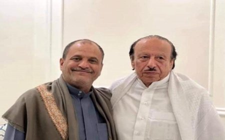 اللواء شلال شايع يزور المناضل اللواء ناصر منصور هادي