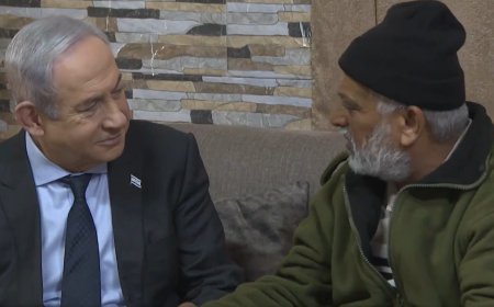 بالفيديو.. زيارة نتنياهو لعائلة جندي إسر.ائيلي “عربي مسلم” قُتل في غزة!