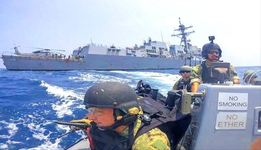 صحيفة  أمريكية تعلن عن فقدان اثنين من القوات البحرية الامريكية في خليج عدن