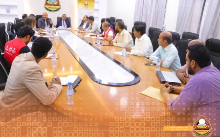 تربية ساحل حضرموت تستقبل وفد من الوزارة وممثلين عن وحدة إدارة مشروع استعادة التعليم والتعلم