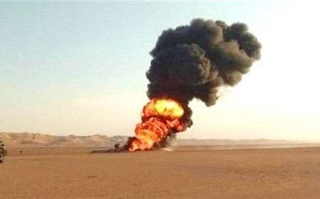 مجهولون يفجرون أنبوب النفط في كيلو 65 بشبوة