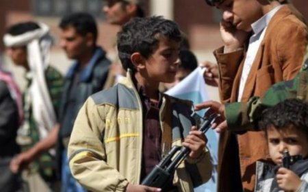 منظمات حقوقية تطالب بوقف تجنيد الأطفال باليمن واستخدامهم في العمليات العسكرية