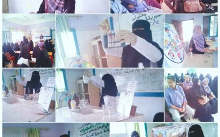 إدارة الوسائل والتقنيات بتربية عدن تنظم ورشة تبادل خبرات لمختصي المختبرات ومشرفي الوسائل التعليمية