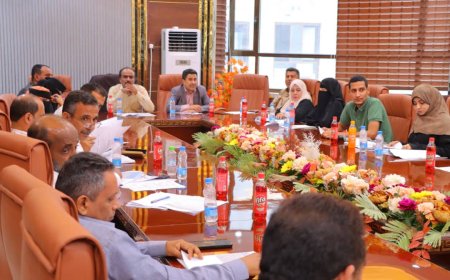 برئاسة مدير المديرية عواس الزهري.. المكتب التنفيذي بخورمكسر يناقش تقريري مكتبي المالية والإعلام