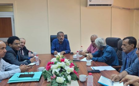 وكيل وزارة الزراعة والأسماك يلتقي بفريق البرنامج الإنمائي للأمم المتحدة