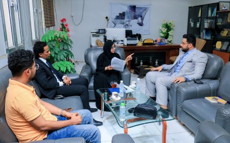 الوكيل عبدالرؤوف السقاف يزور مكتب التخطيط والتعاون الدولي بالعاصمة عدن