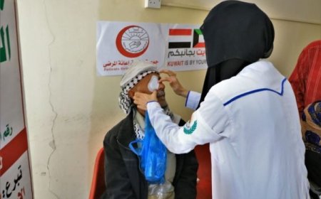 تعز.. مؤسسة رسالتي تعلن عن مخيم طبي لإجراء 263 عملية إزالة مياه بيضاء
