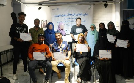 مؤسسة جدارية تختتم دورة تدريبية حول تمكين الفنانين في مجال حقوق الانسان بعدن