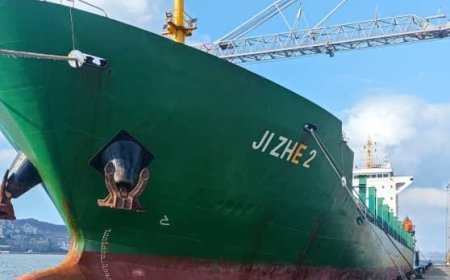 محطة عدن للحاويات تستقبل الباخرة JI ZHE2