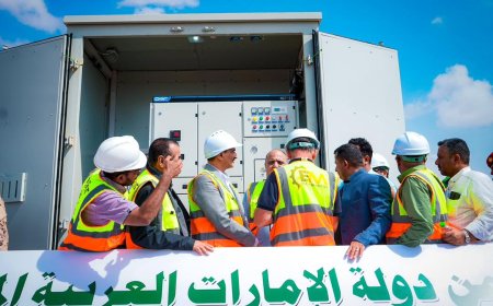 دخول محطة الطاقة الشمسية الإماراتية في عدن للخدمة