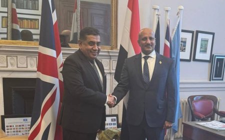 طارق صالح يلتقي وزير الدولة البريطانية لشؤون الشرق الأوسط