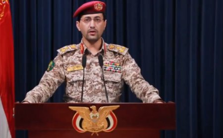 عاجل.. الناطق العسكري للحوثيين يعلن استهداف سفينة إسرائيلية في بحر العرب وقصف سفن حربية أمريكية بالبحر الأحمر