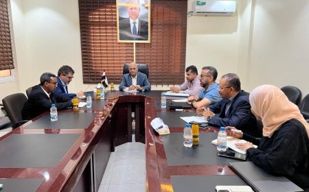 وزير المياه والبيئة يبحث مع منسق الشؤون الإنسانية مستجدات غرق السفينة روبيمار