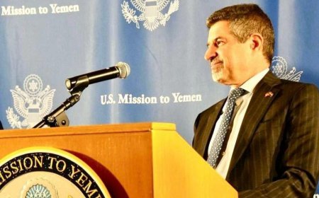 السفير الأمريكي يجدد دعم بلاده للحكومة اليمنية لاستعادة الامن الاستقرار