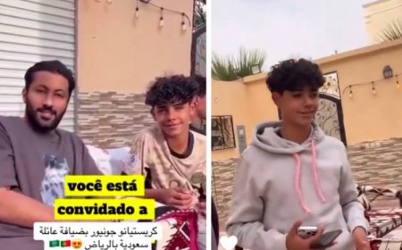 بالفيديو.. نجل كريستيانو في حفل شواء بضيافة عائلة سعودية