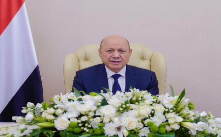 في خطاب للشعب.. الرئيس العليمي: التباكي الزائف للهروب من اي التزامات داخلية