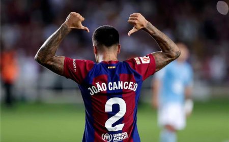كانسيلو يوضح موقفه من الاستمرار مع برشلونة.. ويصرح: مباراة نابولي لإثبات أنفسنا