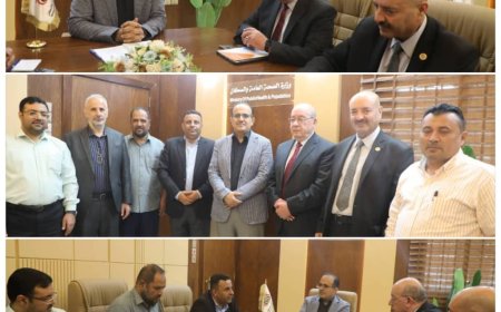 وزير الصحة يلتقي المدير التنفيذي الأكاديمية الدولية للصحةالمجتمعية