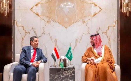 رئيس الوزراء بن مبارك يبحث مع الأمير خالد وزير الدفاع السعودي تطورات الأوضاع في اليمن