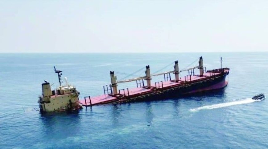 الحكومة اليمنية: الهجمات الجوية تعقد جهود إنقاذ السفينة الجانحة وتهدد بحدوث كارثة بيئية