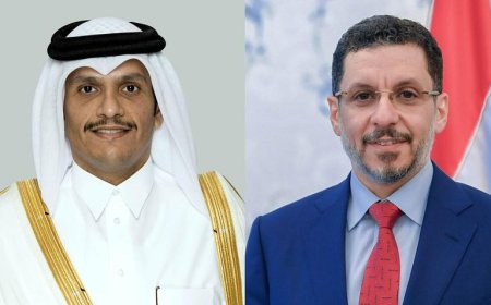 رئيس الوزراء يستعرض مع نظيره القطري آفاق تنمية العلاقات الثنائية