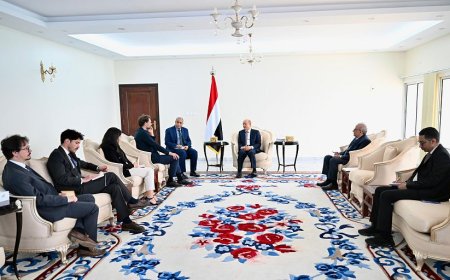 الرئيس العليمي: استعادة مؤسسات الدولة هو منتهى الهدف من اي جهود للسلام