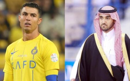بعد الطرد أمام البليهي.. حقيقة المكالمة الليلية بين رونالدو ووزير الرياضة السعودي