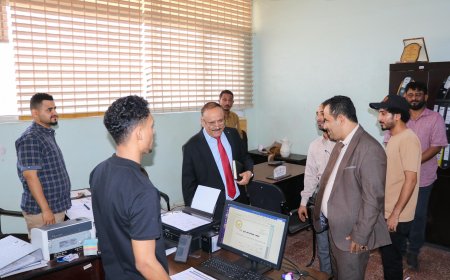 وزير النقل يطلع على مستوى الإنضباط الوظيفي بالهيئة العامة للنقل البري والمؤسسة المحلية للنقل عقب إجازة العيد