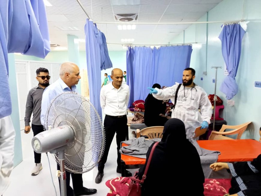 مدير عام صحة عدن يدعو المواطنين الى أتباع الإجراءات الوقائية من عدوى الكوليرا