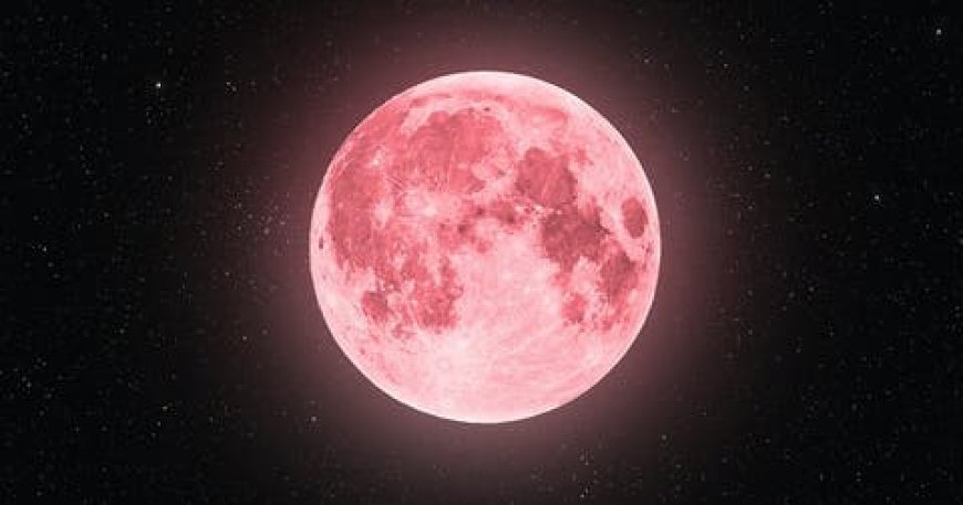 في ظاهرة فلكية جميلة : لا تفوتوا رؤية ظاهرة القمر الوردي الكامل