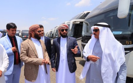 لأول مرة يجرى تشغيلها..      وزير الأوقاف يتفقد أسطول باصات نقل حجاج بلادنا بين المشاعر المقدسة
