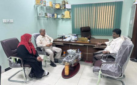 مكتب الصحة بحضرموت يناقش كيفية معالجة بعض الاضرار  بالقطاع الصحي جراء المنخفض الجوي 