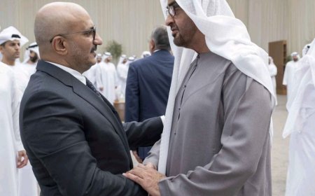 طارق صالح يقدّم واجب العزاء في وفاة سمو الشيخ طحنون آل نهيان