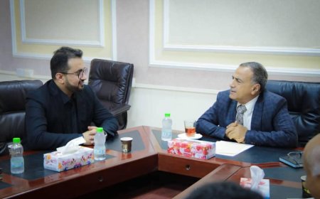 رئيس جامعة عدن يستقبل رئيس الهيئة الوطنية للإعلام الجنوبي