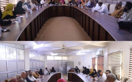 مكتب التربية عدن يعقد اجتماعه الطارئ باللجنة المكلفة لمتابعة سير اختبارات النهائية للفصل الثاني للعام الدراسي 2023-2024م