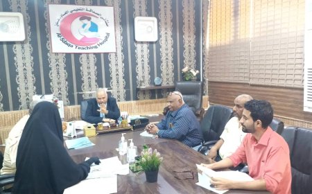 مدير عام صحة عدن يتفقد مستشفى الصداقة التعليمي العام