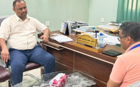 الجمحي يناقش مع منظمة الصحة العالمية كيفية تفعيل عمل مجموعة الكوليرا  بمحور المكلا  