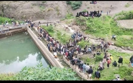 أب يفقد بناته الأربع بعد غرقهن في سد مائي بإب 