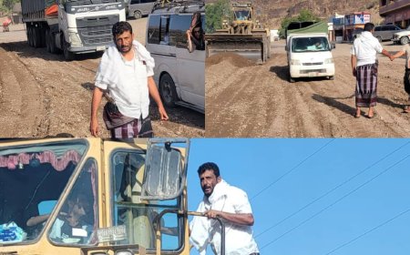 مدير عام مديرية الملاح يتفقد سير عمل تحسين الخط العام في منطقة بله